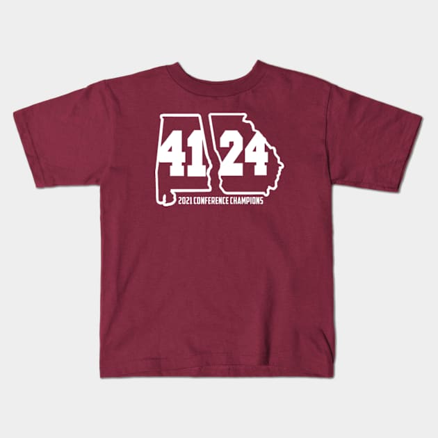 ALABAMA GEORGIA 2021 Kids T-Shirt by thedeuce